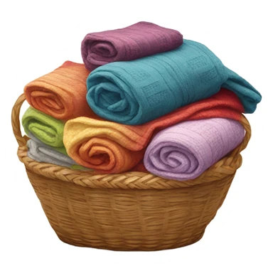 Blankets in a basket sticker