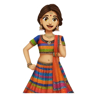Colorful chaniya choli gujarati folk dress by itself, has stripes of various patterns and bold colors like bandej, bandhani, ketch and patch work with mirror embroidery sticker