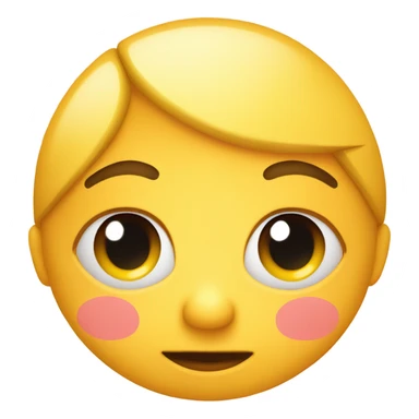 Emoji blushing really hard sticker