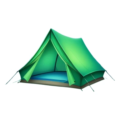 tent under aurora borealis night sky sticker