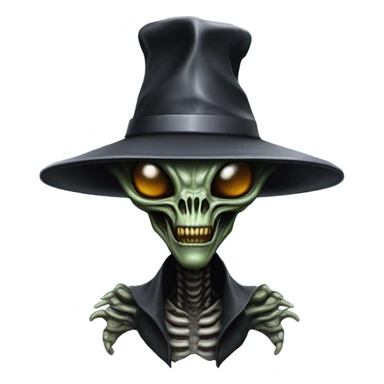 Alien xenomorph with Pimp Hat sticker