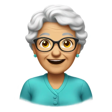 happy grandma  sticker