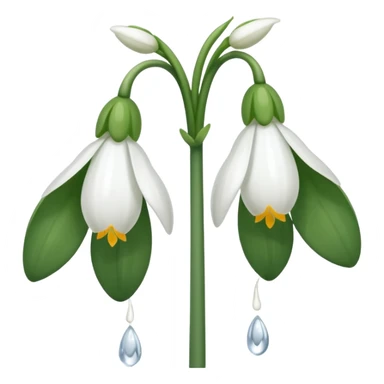 snowdrop emoji sticker