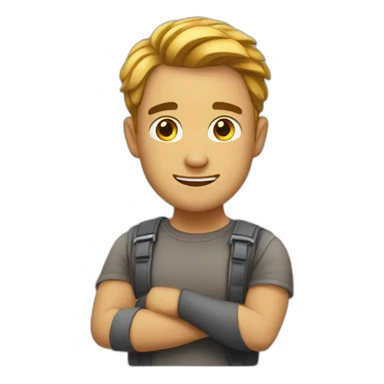 Helpful guy ok sticker