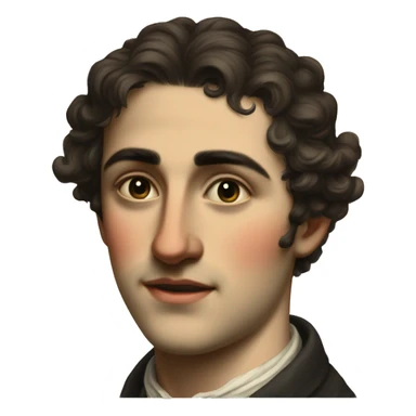 guy 20 years old italian 19th century sticker