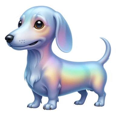 Ghost dachshund  sticker