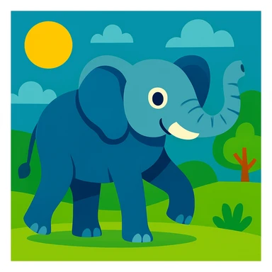 Elephant sticker
