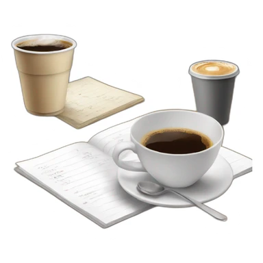 Exams and coffe sticker