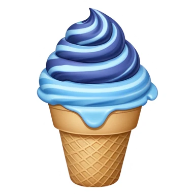Blue Fuji berry ice cream sticker