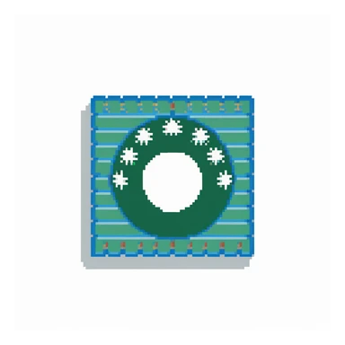 Iraqi Turkmen flag - a sky blue rectangular flag with a white crescent moon and star in the center. There is one straight white horizontal line across the top of the moon and another straight white horizontal line below the moon. sticker