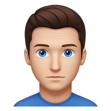 JC Chasez blue eyes, brown hair sticker