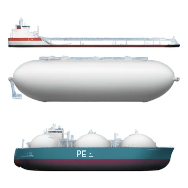 lng tanker on the water sticker