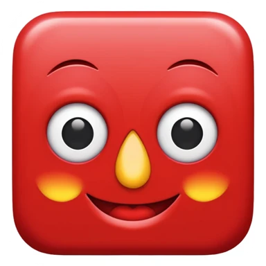 in a shade of red sticker