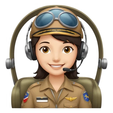 andini fährt mit dem Flugzeug sticker