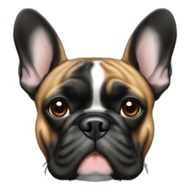 brindle french bulldog sticker