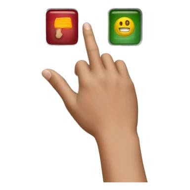 A hand pushing a button with "release" titled on it. sticker