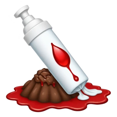 tampon + blood drop + poop sticker