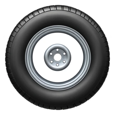 he aircraft's landing gear is one inflated, plump wheel with a strut, black in color sticker