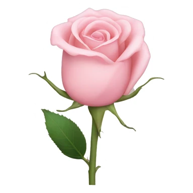 a pastel pink rose bud sticker