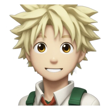 Bakugo my hero academia no smile sticker