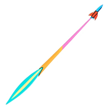 colorful comet with sparkling tail sticker