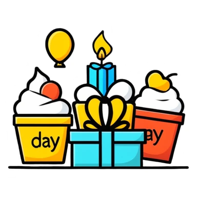 happy day celebration sticker
