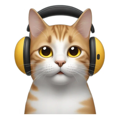 cat airpods max on head sticker