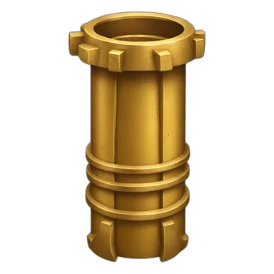 mining gold shaft sticker