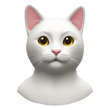 Cat White play roblox  sticker