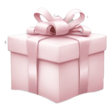 Light pink Christmas gifts under a white Christmas tree  sticker