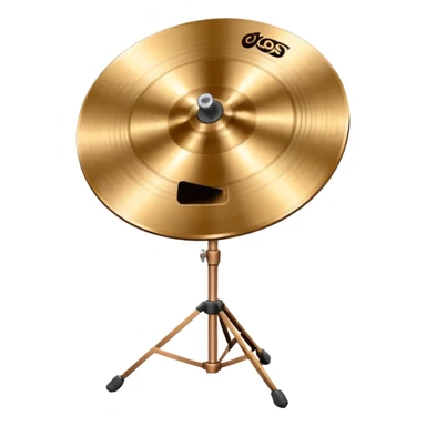 crash cymbal on stand sticker