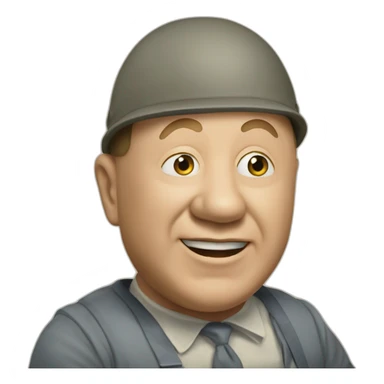 Curly Howard three stooges sticker