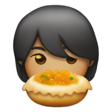 pani puri indian food sticker