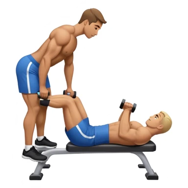 side-view man weighted glute-bridges sticker
