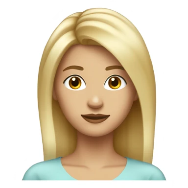 femme de 25 ans cheveux court raides blond yeux marrons  sticker