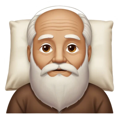 a wise old man and lay sticker