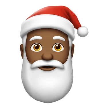 père Noël avec cadeau est costume rouge et barbe blanche sticker