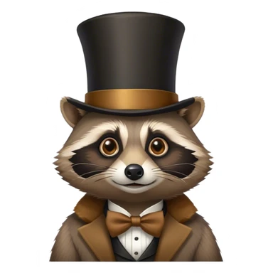 Rich raccon sticker