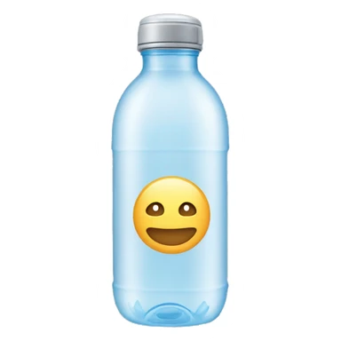 short water transparent waterbottle sticker