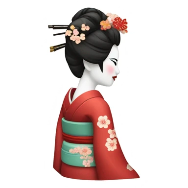 traditional Geisha sticker
