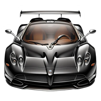 A all black pagani with perfect spec sticker