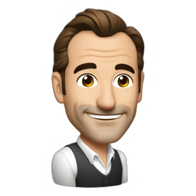 Jean dujardin bois un café sticker