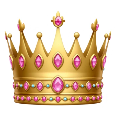 crown with pink jewels sticker