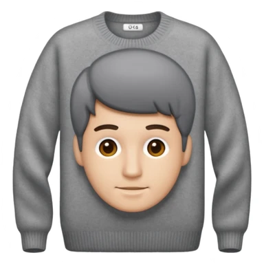 cashmere sweater grey men, just the sweater sticker