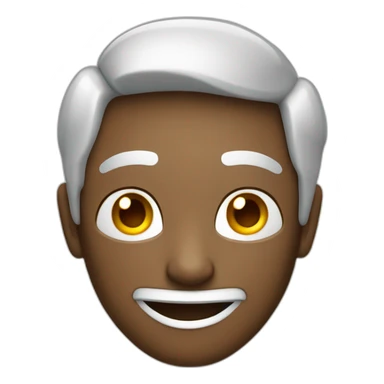 Imaginen un emoji sonriente con ojos brillantes y una expresión de entusiasmo sticker