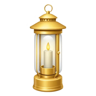 Lanterna flutuante pequena, de papel translúcido, formato retangular/cilíndrico alongado, aberta em cima e embaixo, com luz dourada suave interna, sem alça, sem metal, sem decoração. sticker