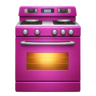 Realistic magenta oven isolated. sticker