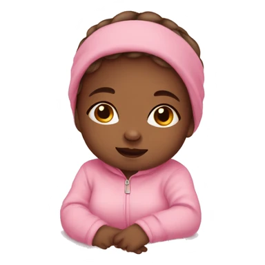 Cute baby girl lagging  sticker