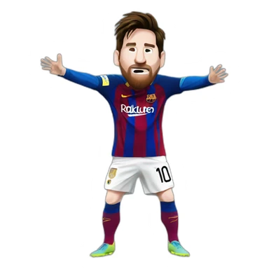 Messi qui fait un dab  sticker