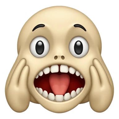 jaw on the floor sticker